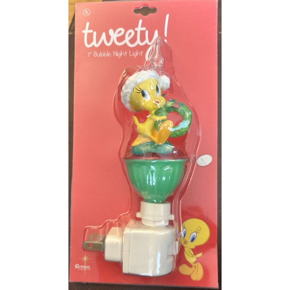 Roman Lights, Inc Tweety Bird 7" Night Light New in Box Christmas Holiday